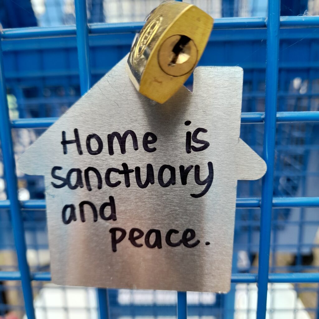 Alabare's Home Padlock Project in Salisbury's Old George Mall
